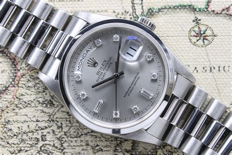 Rolex silver dials without lume